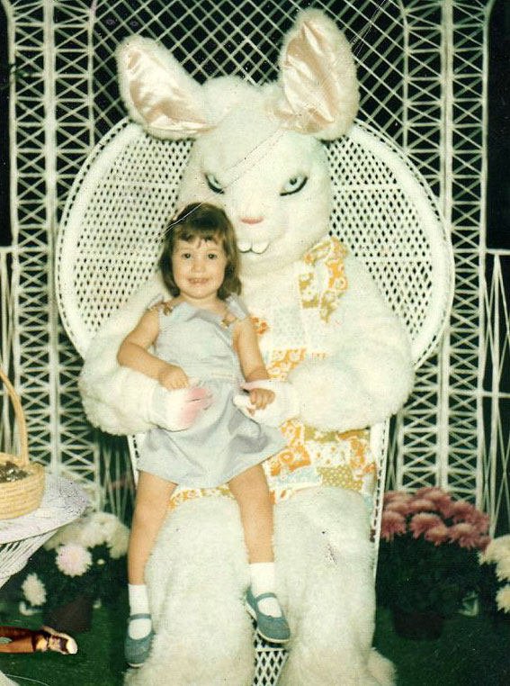 Scary evil easter bunny